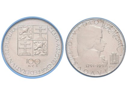 100 Kčs 1991 - Stavovské divadlo a W. A. Mozart, PROOF