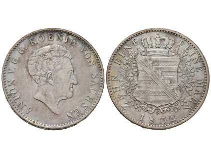 62452 sasko tolar 1832 s