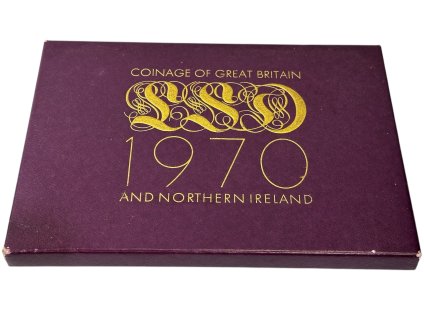 Velká Británie, Sada oběžných mincí 1970 PROOF