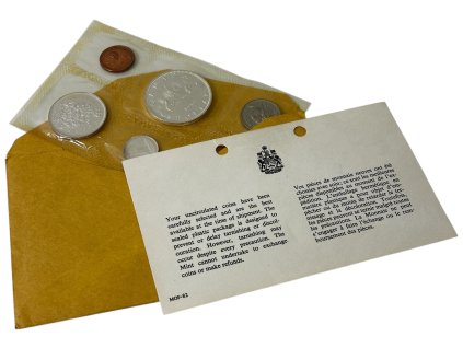 Kanada, Sada oběžných mincí Kanady 1965 (Ag)