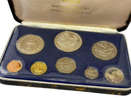 62566 barbados sada obeznych minci 1974 proof