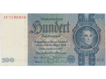 Německo, 100 Reichsmark 1935, typ H/O, Hej.D8b