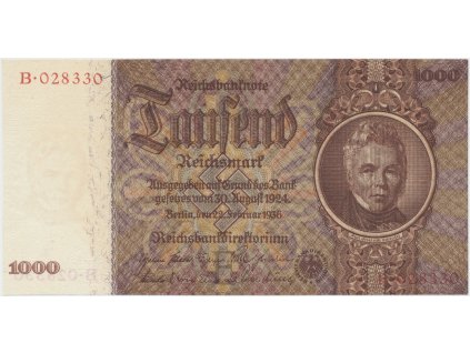 Německo, 1000 Reichsmark 1936, Hej.D10a