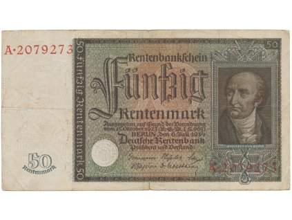 63874 nemecko 50 rentenmark 1934 hej d16a
