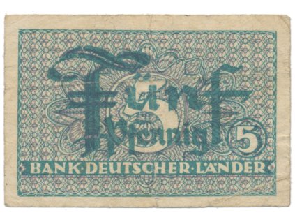 Německo - NSR, 5 Pfennig (1948), Ros.250a
