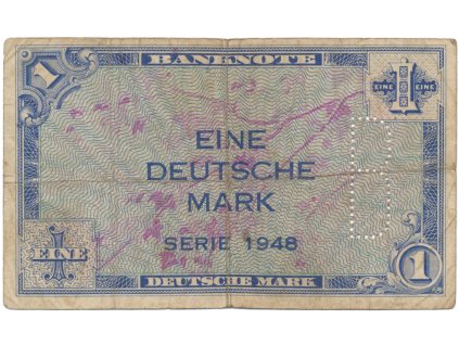 Německo - NSR, 1 DM 1948, perforace B (záp. Berlín), Ros.233b