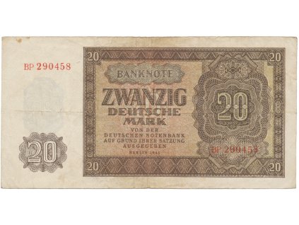 64405 64405 nemecko ndr 20 dm 1948 tisk sssr 6 mistny cislovac ros 344b