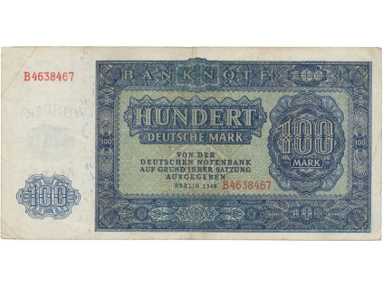 Německo - NDR, 100 DM 1948, Ros.346