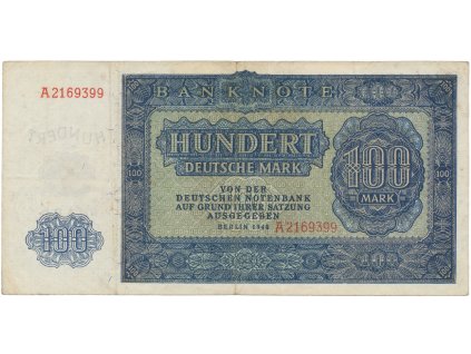 64417 64417 nemecko ndr 100 dm 1948 ros 346