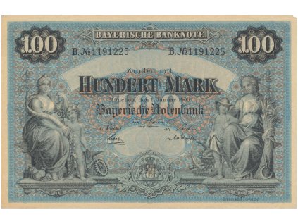 64777 nemecko bayern 100 mark 1900 ros bay3