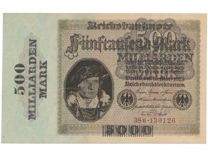 64795 64795 nemecko 500 milliarden mark 1923 firemni cislovac ro 121b krasny stav