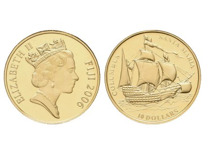 10 dolarů - 2006 - Au 1,24 g - 999.9/1000 - Santa María