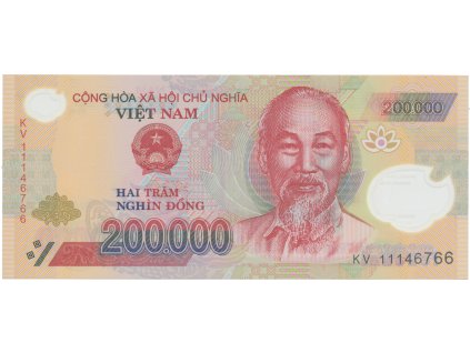 66307 66307 vietnam 200 000 dong 2008 2011 p 123c d plastova