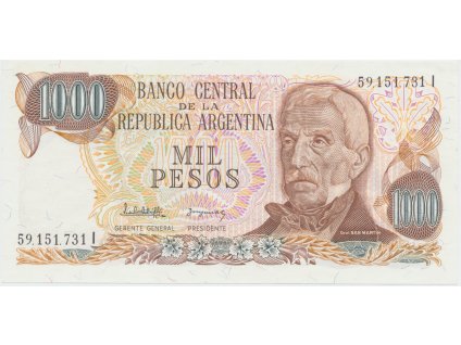 66478 66478 argentina 1000 pesos 1983 p 304d