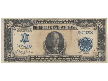 Filipíny, 20 Pesos 1921, P.55