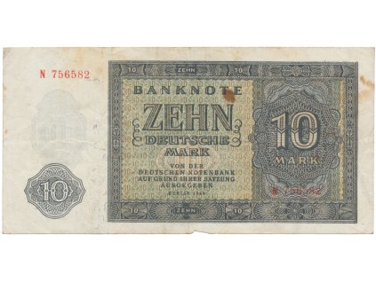 66541 nemecko ndr 10 dm 1948 tisk sssr 1 pismeno 6 mistny cislovac ros 343a