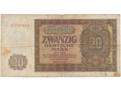 66544 66544 nemecko ndr 20 dm 1948 tisk sssr 1 pismeno 6 mistny cislovac ros 344a