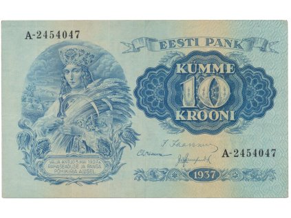 66583 estonsko 10 krooni 1937 p 67a