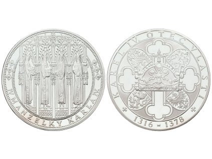 66730 stribrna investicni medaile karel iv a jeho 4 manzelky ag 24 5 g 999 1000 certifikat