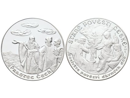 66760 stribrna investicni medaile stare povesti ceske praotec cech ag 20 g 925 1000