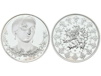 66820 stribrna investicni medaile bozena nemcova ag 29 g 999 1000 certifikat