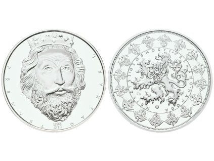 66823 stribrna investicni medaile premysl otakar i ag 29 g 999 1000 certifikat