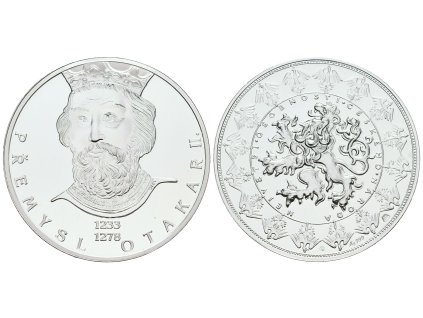 66853 stribrna investicni medaile premysl otakar ii ag 29 g 999 1000 certifikat