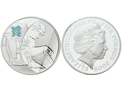 67081 velka britanie 5 liber 2009 oh londyn isaac newton