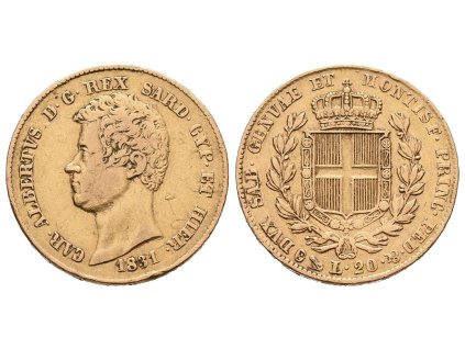 Sardínie, 20 Lira 1831 P