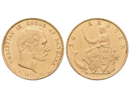 Dánsko, 20 Kroner 1873