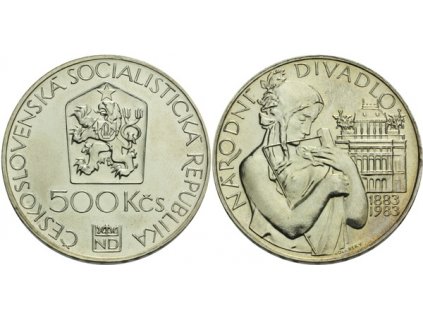 7074 7074 500 kcs 1983 narodni divadlo v praze varianta chybna signatura kolarsky