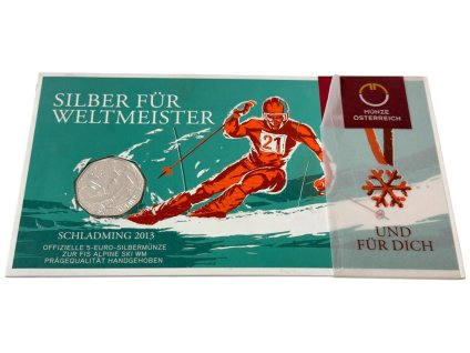 71089 rakousko 5 euro 2013 lyzovani