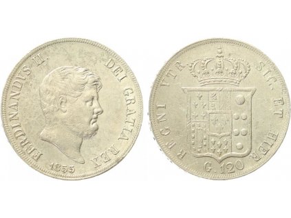 Itálie - Neapol a Sicílie, 120 Grana 1855