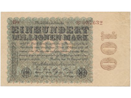 74959 74959 nemecko 100 millionen mark 1923 kreuzblutten ro 106e