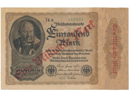 75181 75181 75181 nemecko 1 milliarde mark 1923 ro 110e