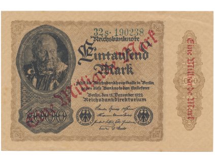 75193 75193 75193 nemecko 1 milliarde mark 1923 ro 110f