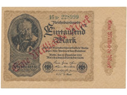 75202 75202 nemecko 1 milliarde mark 1923 ro 110f