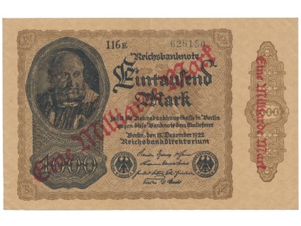 75211 75211 75211 nemecko 1 milliarde mark 1923 ro 110g
