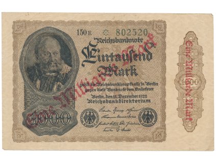 75220 75220 nemecko 1 milliarde mark 1923 ro 110i