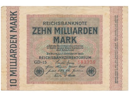 75271 75271 75271 nemecko 10 milliarden mark 1923 ro 114a