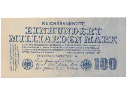 Německo, 100 Milliarden Mark 1923, Ro.123