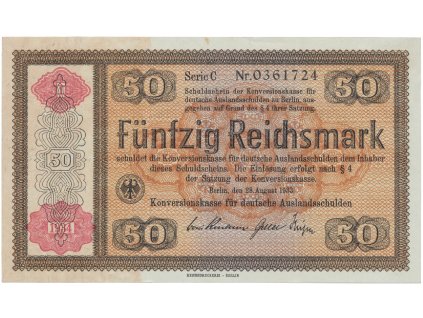 Německo, 50 Reichsmark 1933 (1934), Ro.712b