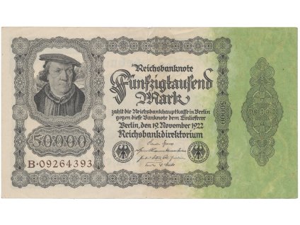 Německo, 50000 Mark 1922, Ro.79a
