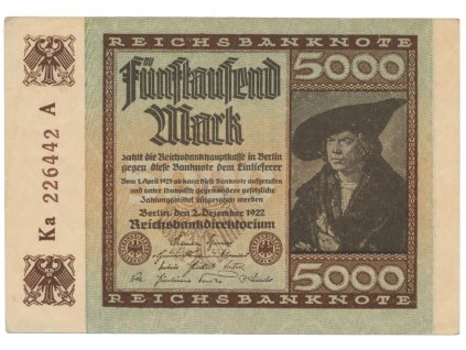 75700 75700 nemecko 5000 mark 1922 ro 80c