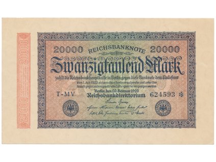 Německo, 20000 Mark 1923, Ro.84b
