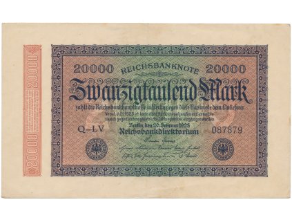 75736 75736 75736 nemecko 20000 mark 1923 ro 84b