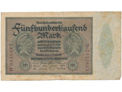 75820 75820 75820 nemecko 500000 mark 1923 ro 87c