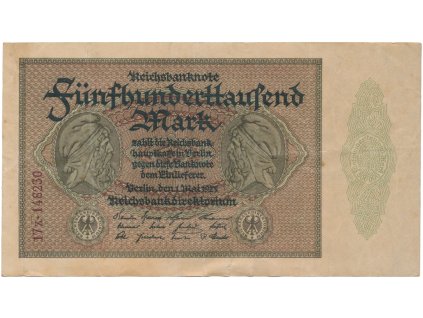 Německo, 500000 Mark 1923, Ro.87f