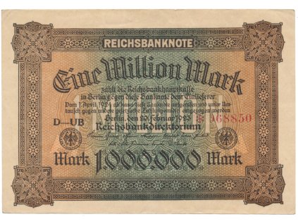 75961 75961 75961 nemecko 100 millionen mark 1923 ro 85a