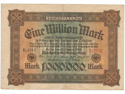 75970 75970 nemecko 100 millionen mark 1923 ro 85a